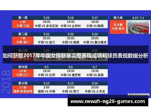 如何获取2017年中国女排联赛完整赛程成绩和球员表现数据分析